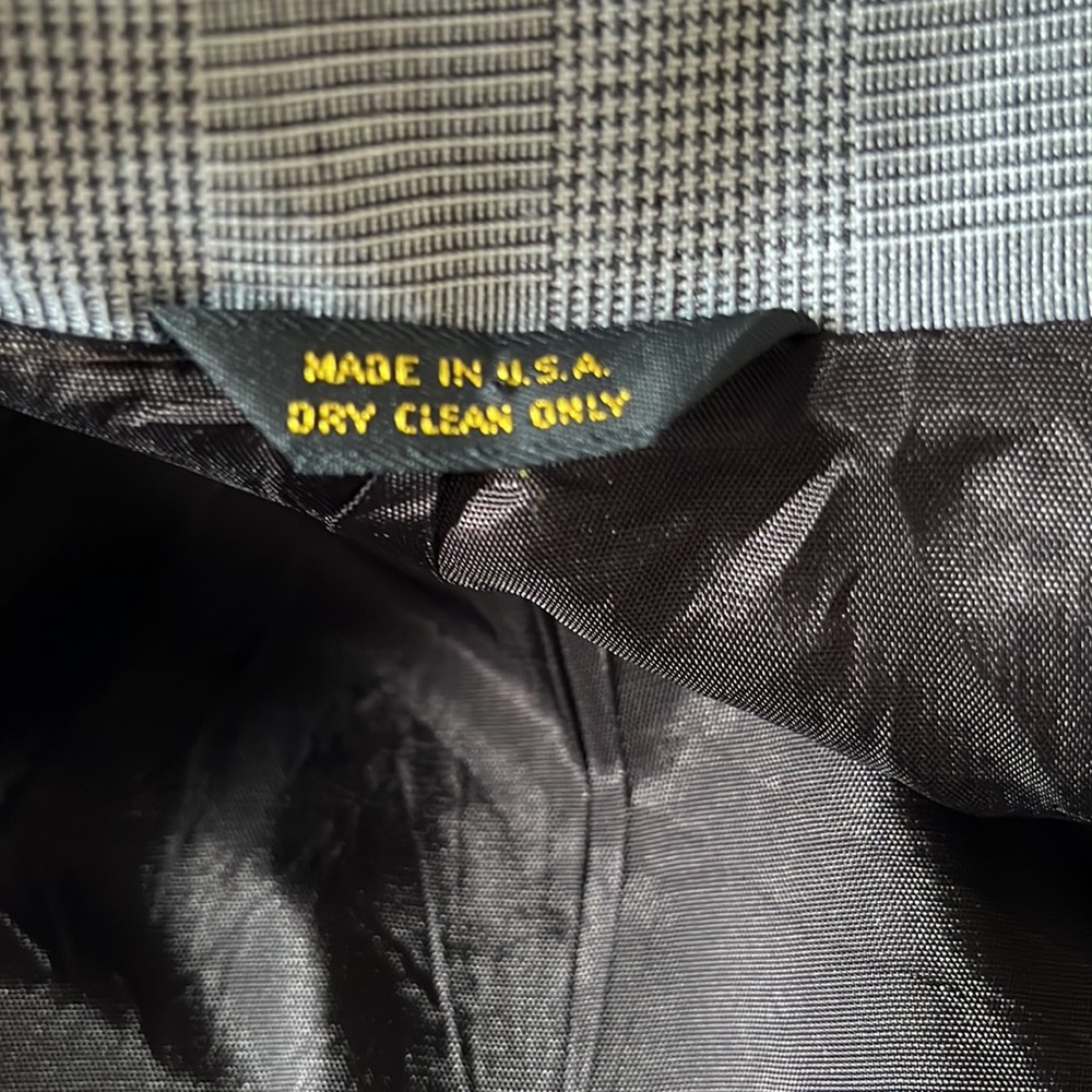 TFW Boyz vintage double breasted glen check plaid jacket - Picture 14 of 15